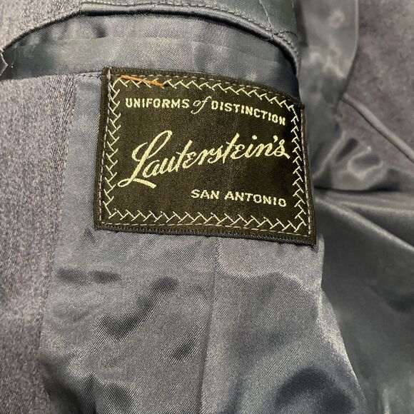 Vintage 1950s Men’s Officer USAF Blue Wool Coat Air Force Dress Jacket Size 40L - Picture 3 of 13